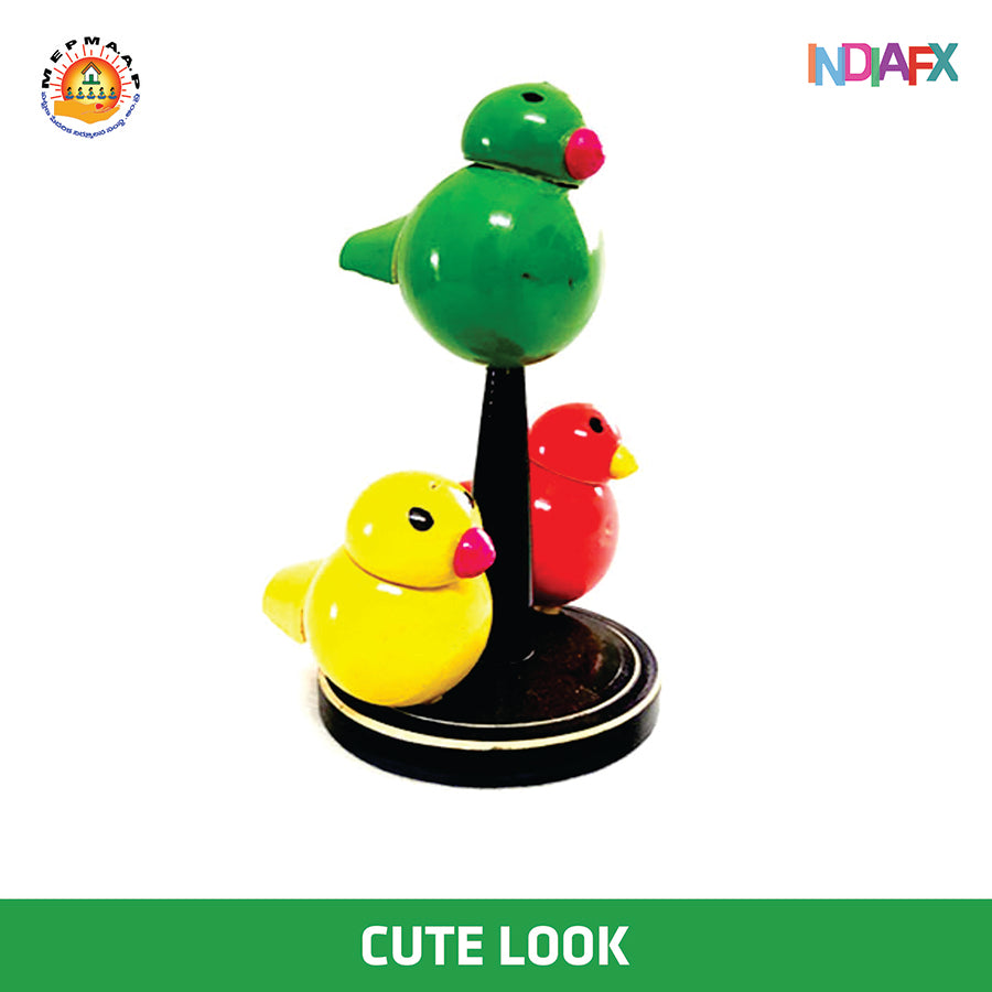 Etikoppaka wooden birds multipurpose showpiece and toy Handmade by APMEPMA