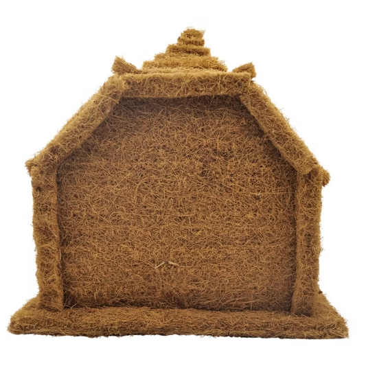 Handmade Coir Temple House Radha Krishna Decor Piece