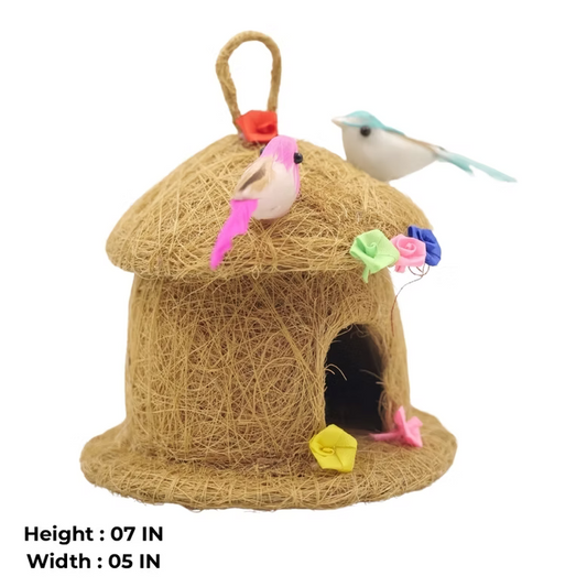 Handmade Coir Bird House Aesthetic Balcony Decor