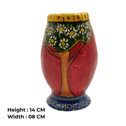 Handpainted Floral Vase | Unique Home Decor
