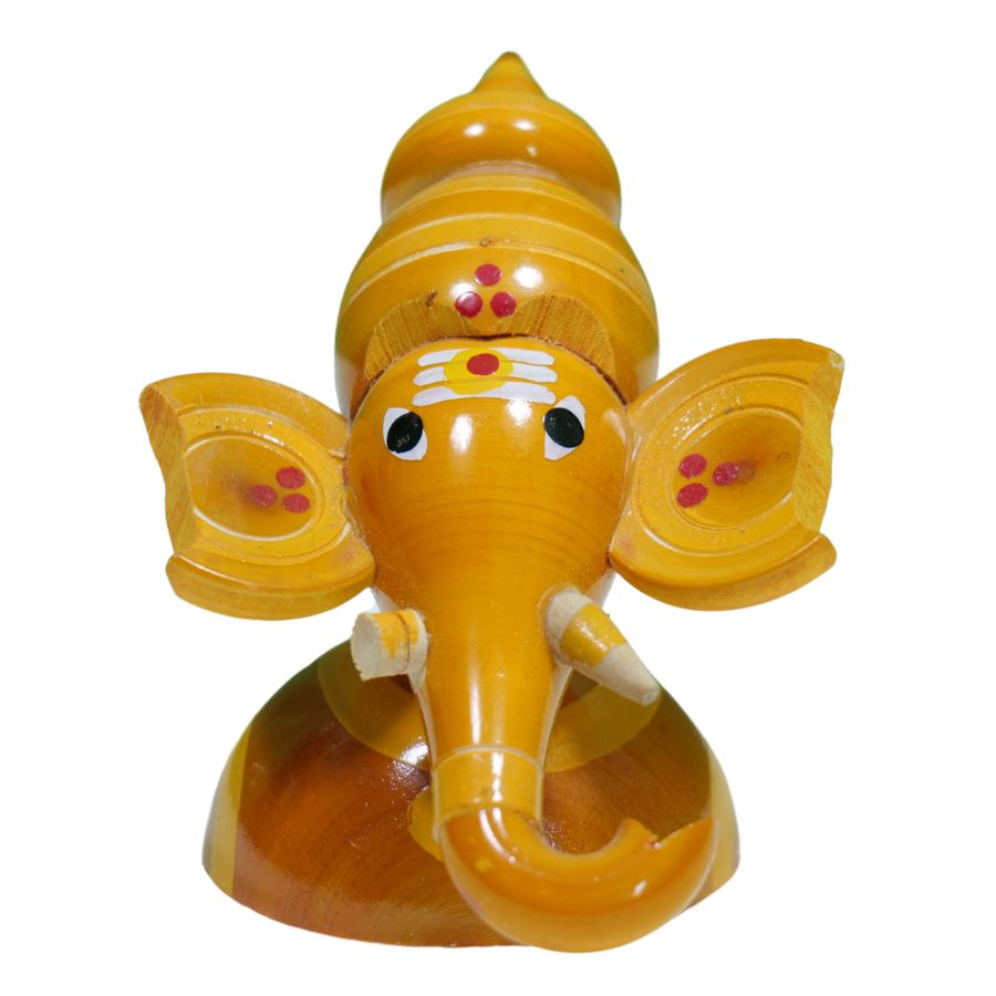 Handcrafted Etikoppaka Ganesha Face