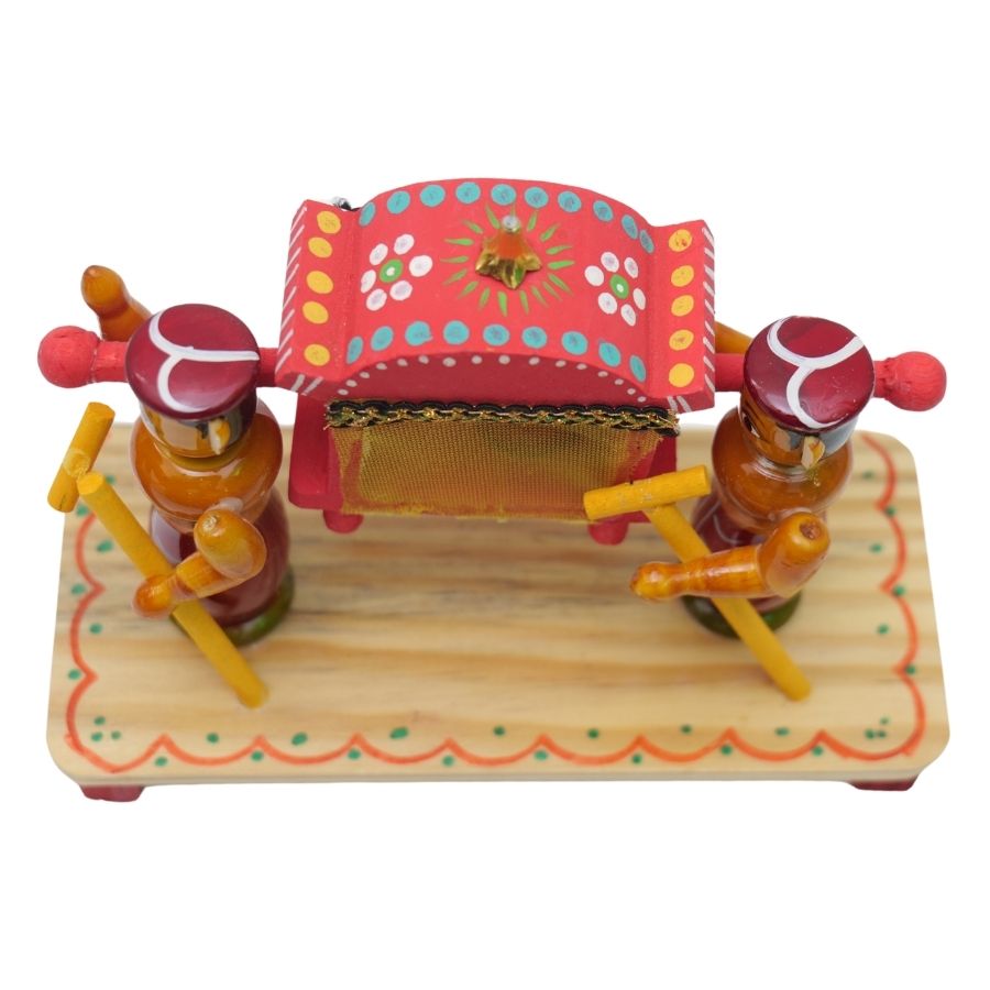 IndiaFx Handcrafted Etikoppka Pallaki Showpiece Toy