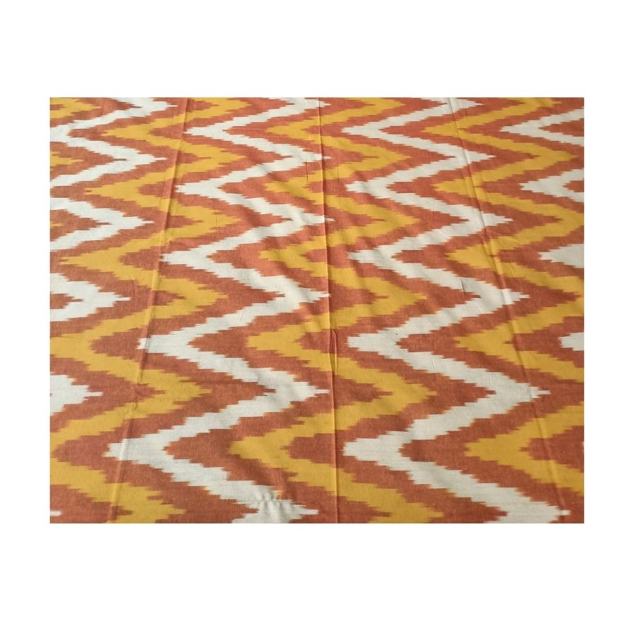 Hand Woven Pochampally Ikkat Double Bedsheet With 2 Pillow Covers