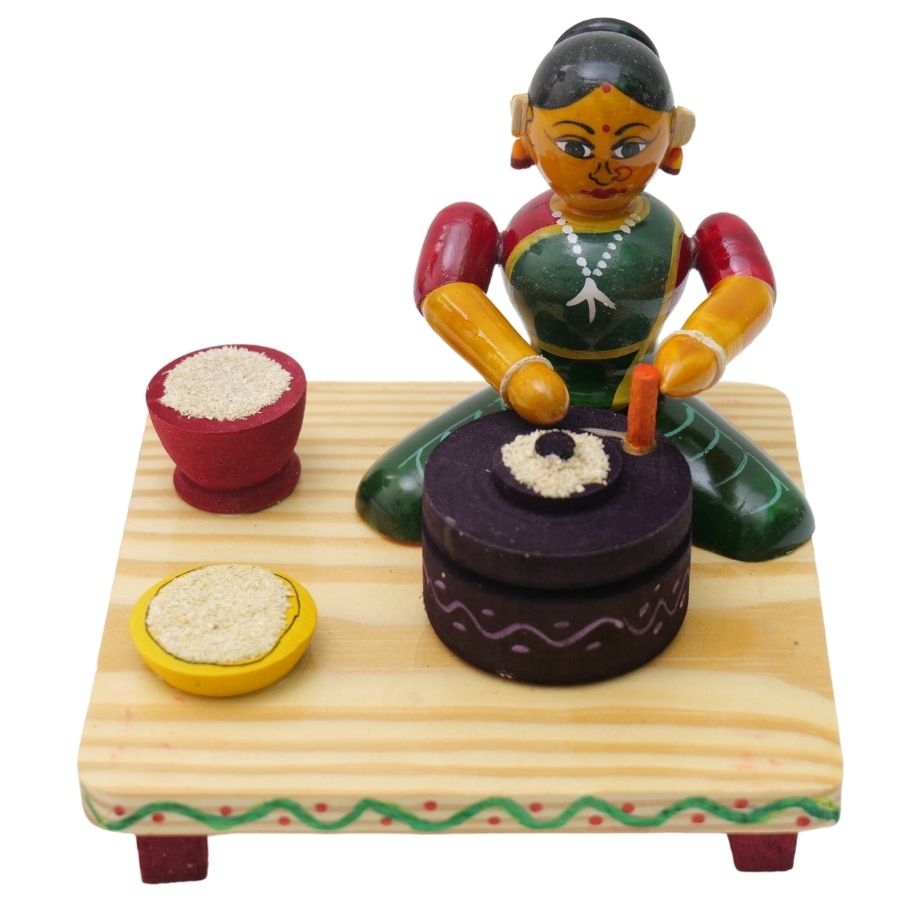 IndiaFx Handcrafted Etikoppaka Working Proffessional Set