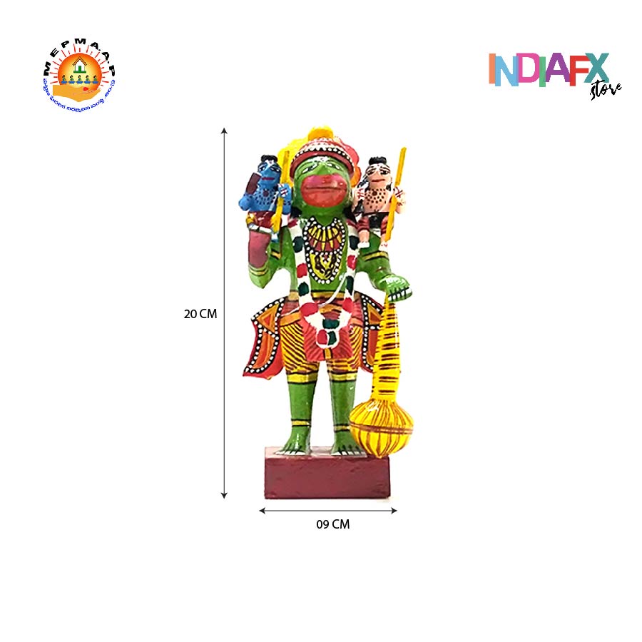 IndiaFx Lord Hanuman carrying Lord Ram and Lakshman