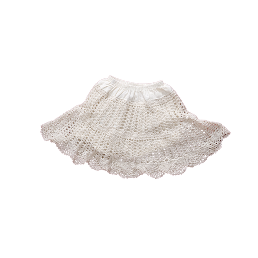 Handmade Crochet Skirt Women Boho Knit Skirt