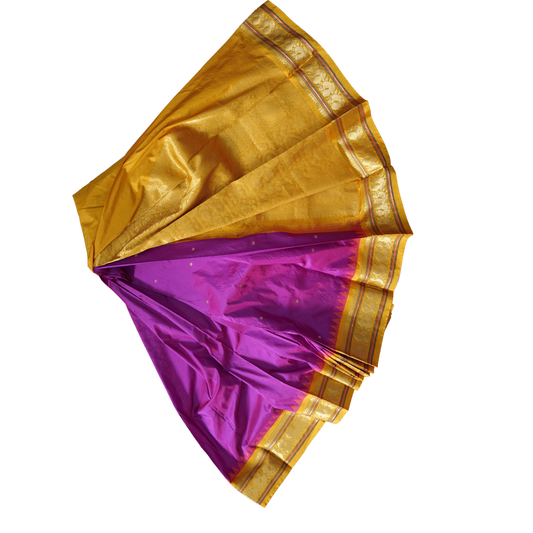 Pure Pattu Saree Rich Zari Pallu with Butta Design