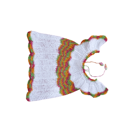 Handmade Crochet Baby Top Colorful Knit Scutt Top