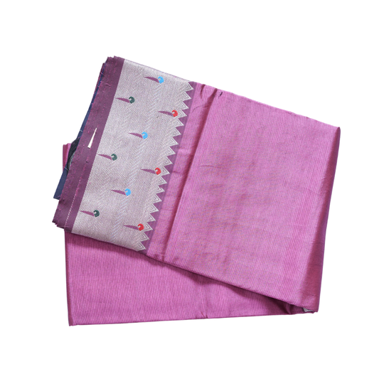 Mangalagiri Seco Saree Subtle Shine with Elegant Border Detailing