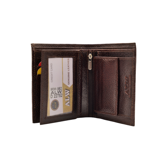 Premium Book Type Wallet Slim Leather Card Organizer