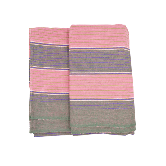 Soft Cotton Single Bedsheet โ Lightweight Striped Everyday Bedding