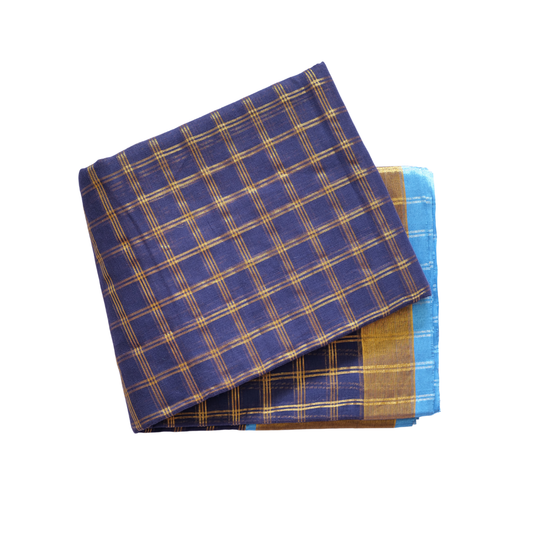 Venkatagiri Cotton Saree πβ¨ Classic Checks with Elegant Border