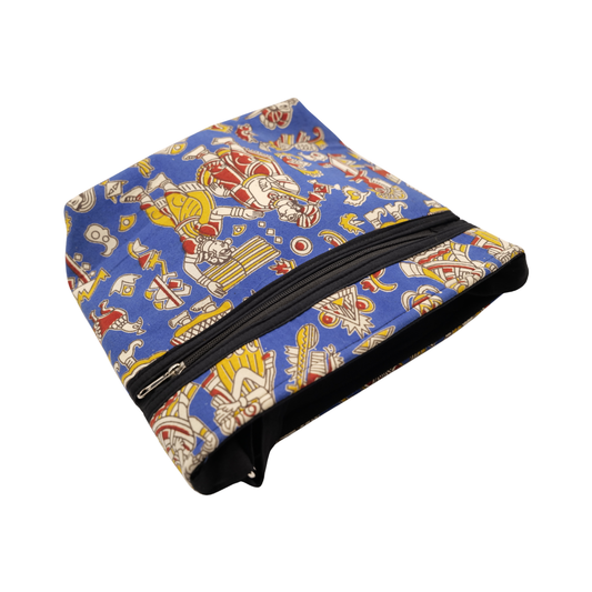 Kalamkari Cotton Sling Bag β Blue Traditional Print Crossbody Bag