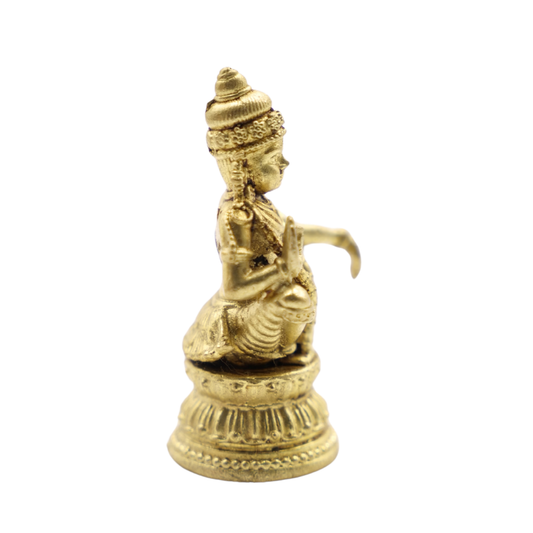 Mini Brass Ayyappa Swamy Idol