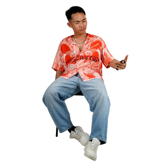 Starforya The OG Drop POWERSTAR Red Viscose Shirt โ Limitless Energy