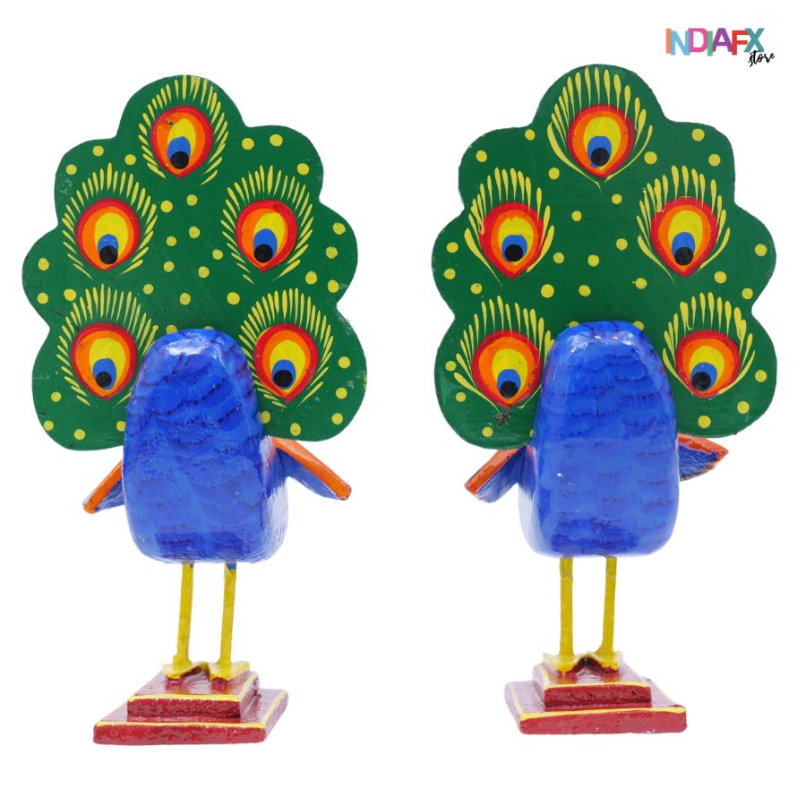 IndiaFx Handcrafted Kondapalli Pecock Set