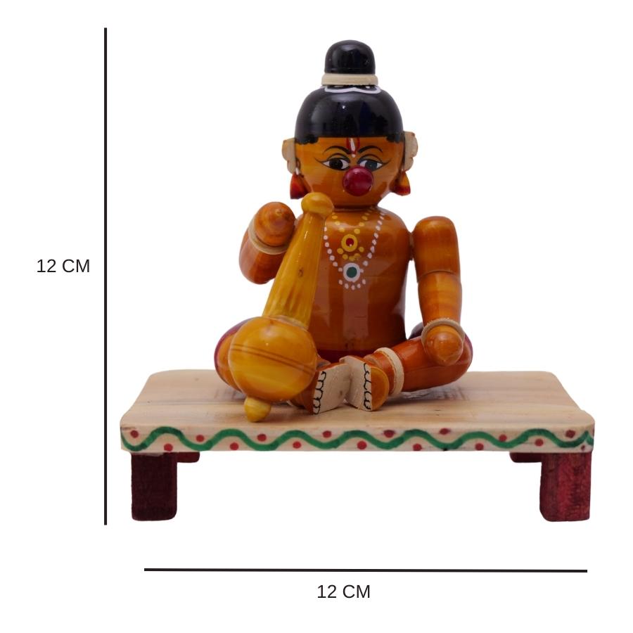 Handcrafted Etikoppaka Child Hanuman
