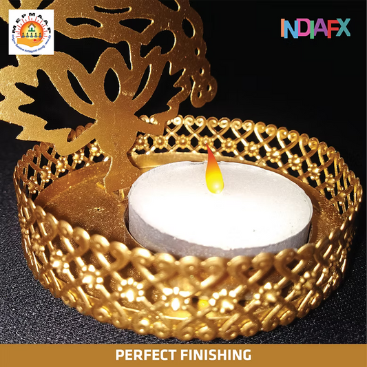 Laxmi ji tea-light candle holder Handmade by Women Self Help Group's of AP MEPMA