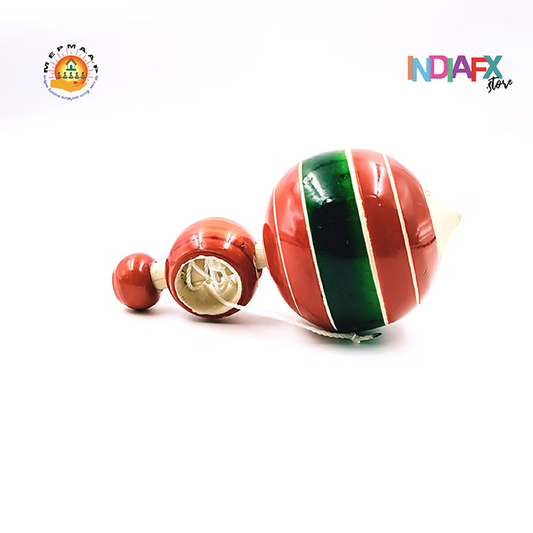 Etikoppaka Handcrafted Wooden Spinning Top Handmade by Women Self Help Group's o
