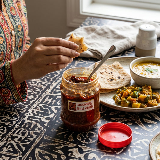 Spicy Red Chilli Pickle | Authentic Andhra