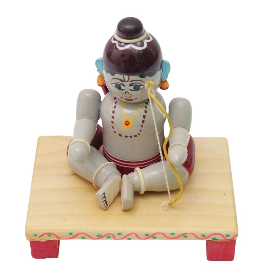 IndiaFx Handcrafted Etikoppaka Lord Bala Rama