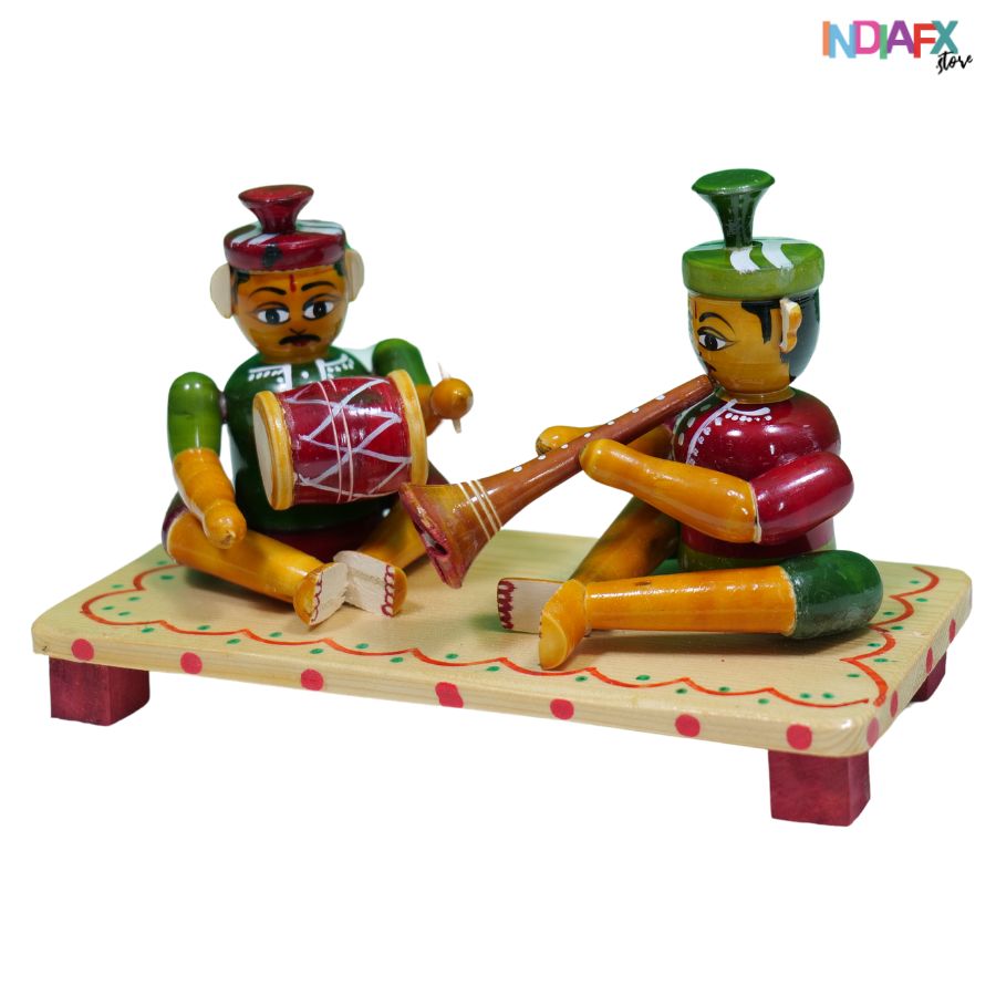 Handcrafted Etikoppaka Band Melam Decorative Showpiece