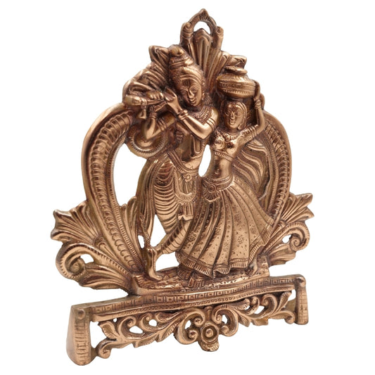 Divine Radha Krishna Idol Handcrafted Brass Love Sculpture | Spiritual
