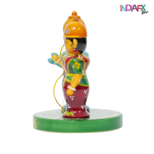 Handcrafted Rama & Seetha Idol – Pure Etikoppaka Magic