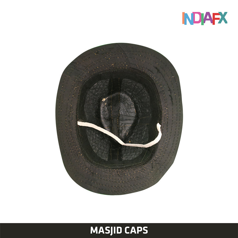 Kids Cotton Black Colour Cap & Hat Handmade by Women Self Help Group's of MBNR