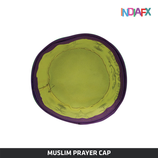 Men's soft jute religious cap Light Yellow Handmade by Women Self Help Group's