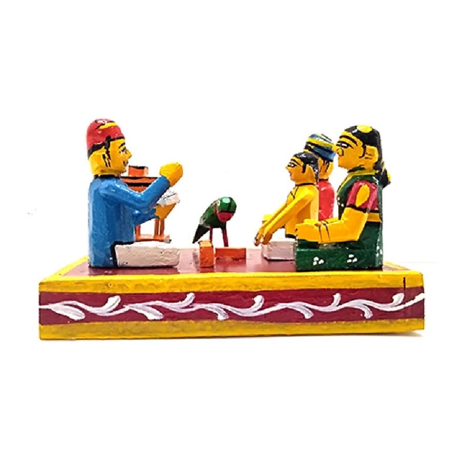 Indiafx Chilaka jyothisham toy kondapalli / Parrot Astrology - Handmade Toy.