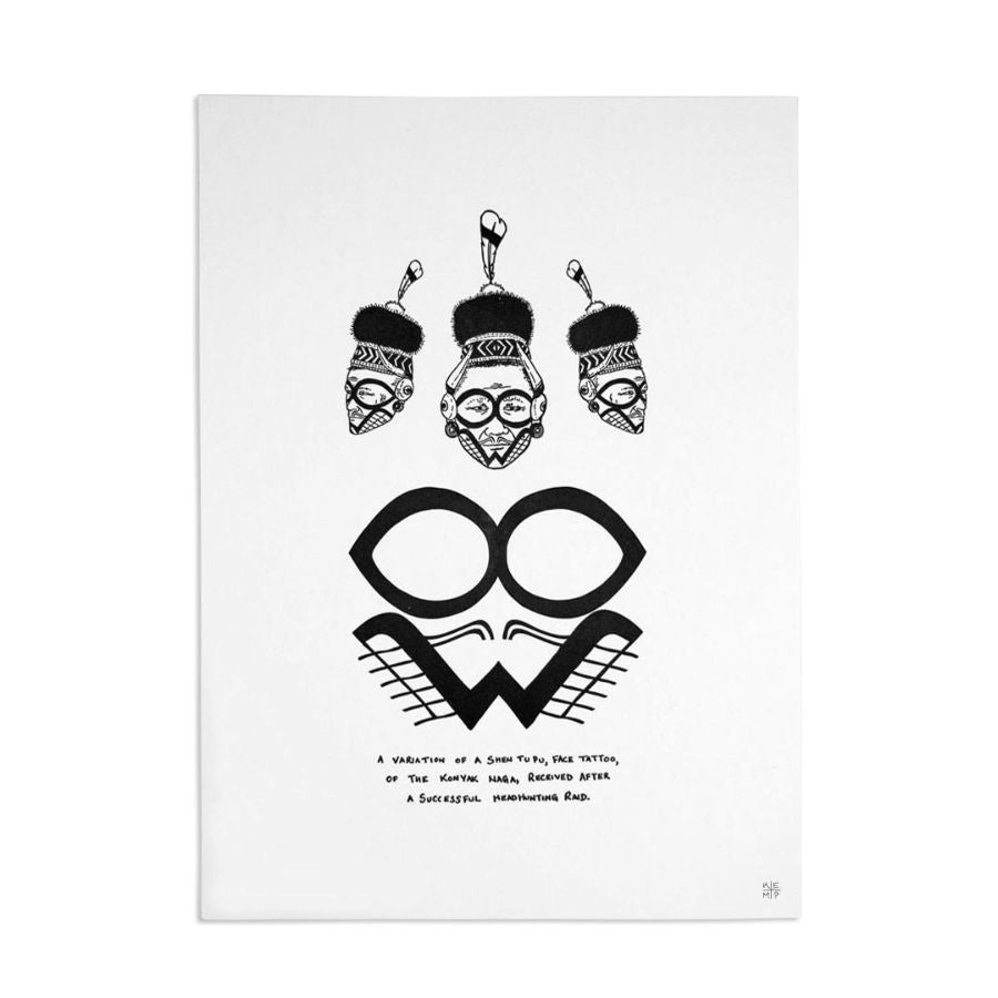 Checkered Tattoo - Art Print (Mono Welter)