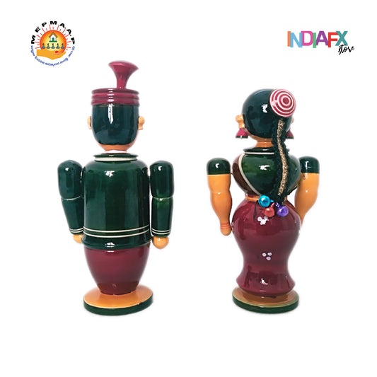 This round edge Bride-Groom Kum Kum Holder is Made by women Artisan of AP