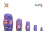 Fine Craft Indian Wooden Hand Painted Russian Matryoshka Stacking Doll