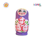 Fine Craft Indian Wooden Hand Painted Russian Matryoshka Stacking Doll