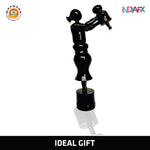 Kondapalli Mother & Son Wooden Showpiece