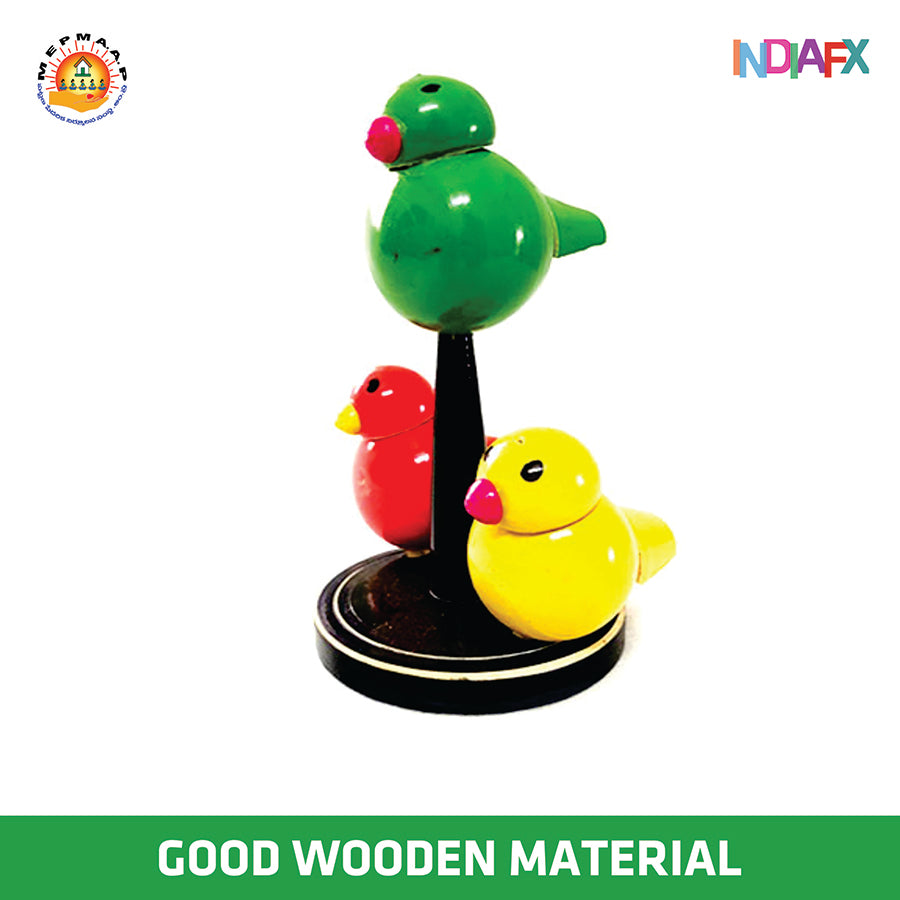 Etikoppaka wooden birds multipurpose showpiece and toy Handmade by APMEPMA