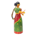 IndiaFx Handcrafted Etikoppaka Kolatam Lady Pair