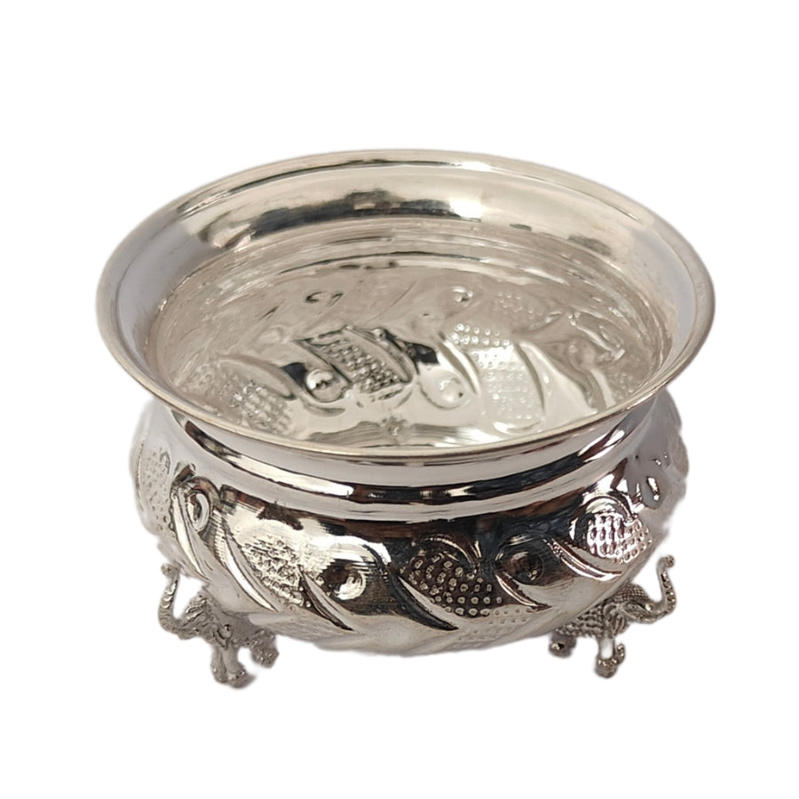 Pure 925 Silver Dish Elegant Elephant Design