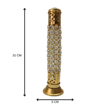 Pure Brass Embossed Design Agarbatti stand | Insence Holder | 12 Inch