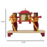 IndiaFx Handcrafted Etikoppka Pallaki Showpiece Toy