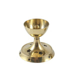 Brass Akhand Diya With Borosilicate Glass