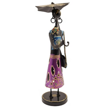 Handmade Metal Lady Figurine Artistic Home Decor Piece