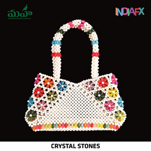 Ethnic Beads & Pearl Clutch Ladies Purse Handmade by Women Self Help Groups