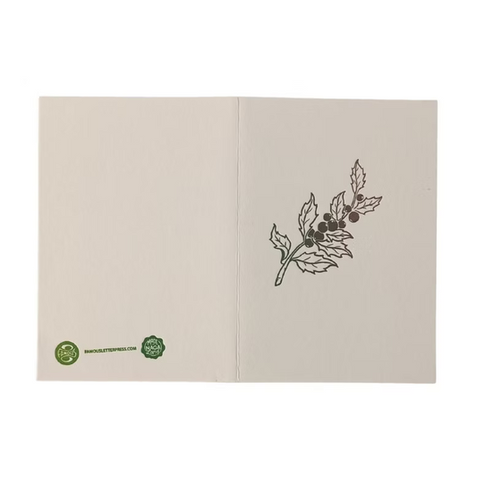 Greeting Card with Envelope | Letter Pressed | Happy Birthday Card