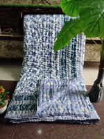 Jaipuri Rajai  Block printed cotton ( Kapas) mulmul Reversible double Rajai