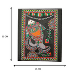 Unframed Madhubani Painting Of Fish | 12 Inch