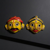 Cheriyal Art Face Set Handmade Cultural Decor Accent