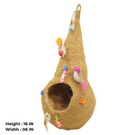 Coconut Coir Hanging Bird Nest Handmade Natural Decor