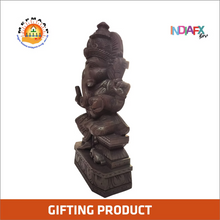 Ganpati Ganesh Wooden Showpiece Murti Handmade by Women SHG
